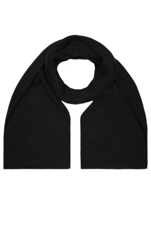 Schal Unisex Schwarz – Knitted Scarf
