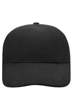 Cap Unisex Schwarz – Turned 6 Panel Cap Laminated