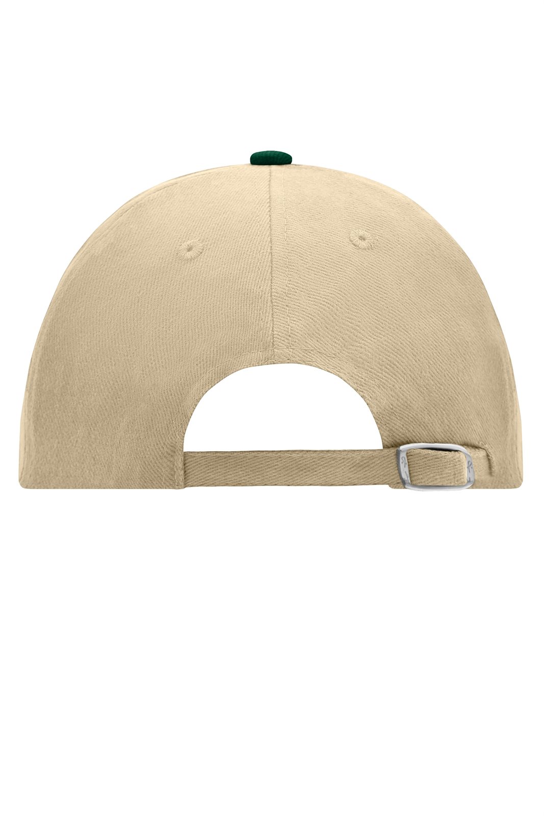 Cap Unisex Grün/Braun – 6 Panel Raver Cap, Detailansicht