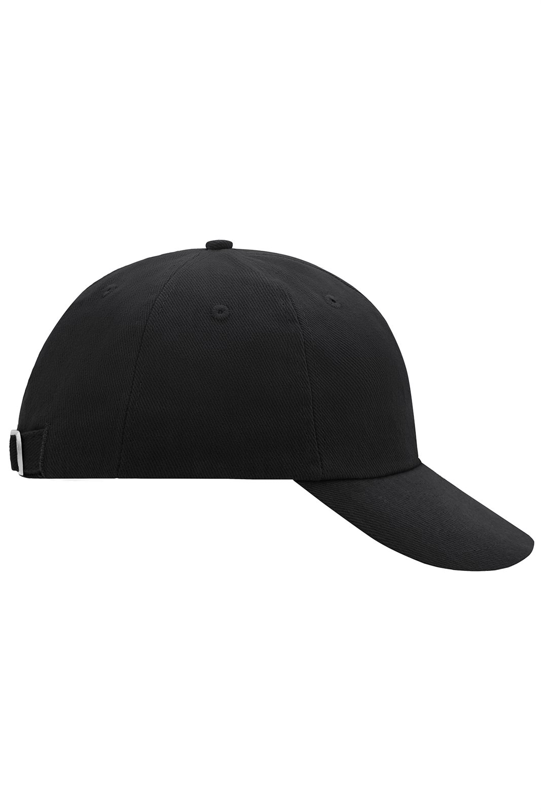 Cap Unisex Schwarz – 6 Panel Raver Cap, Detailansicht