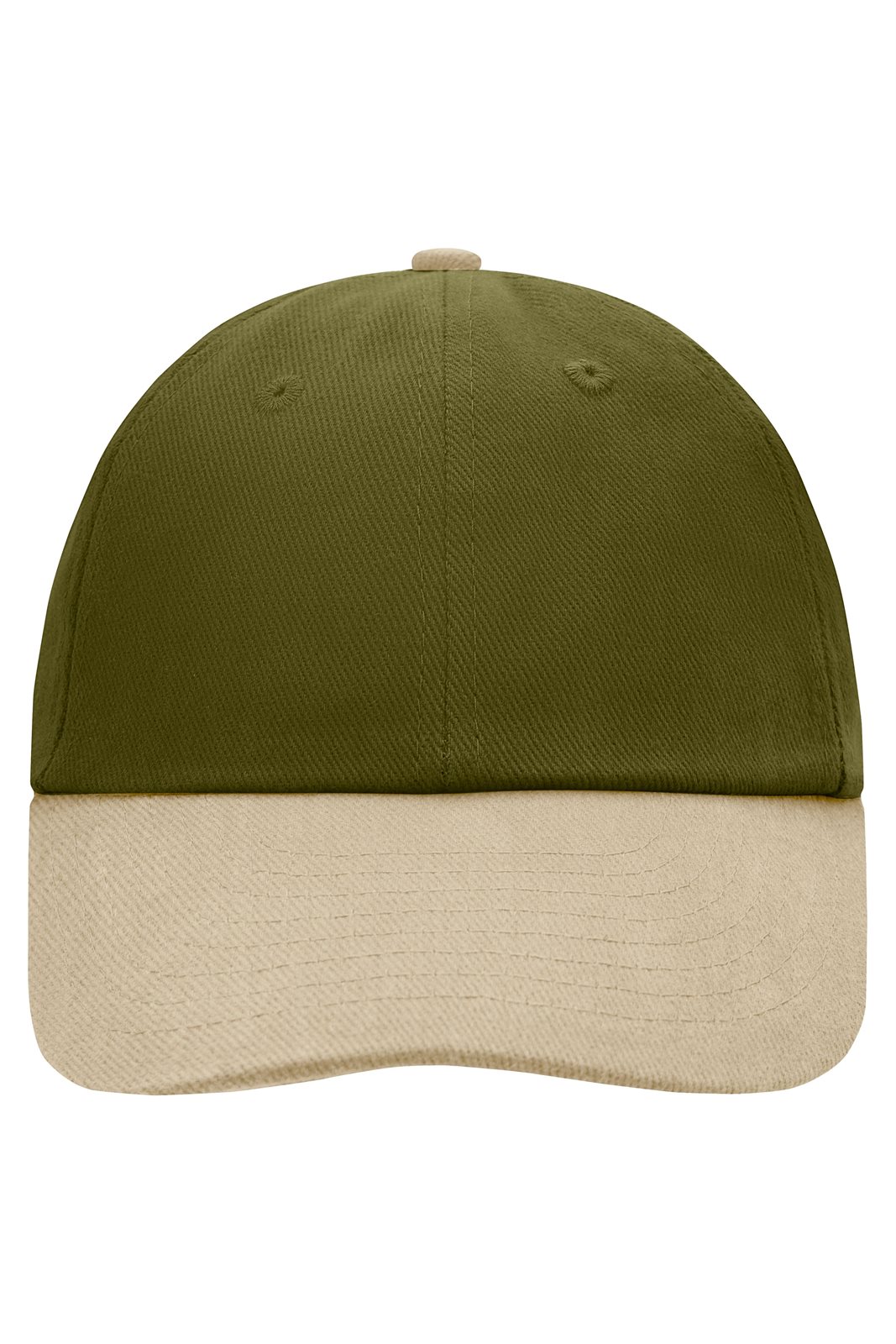 Cap Unisex Braun/Grün/Oliv – 6 Panel Raver Cap