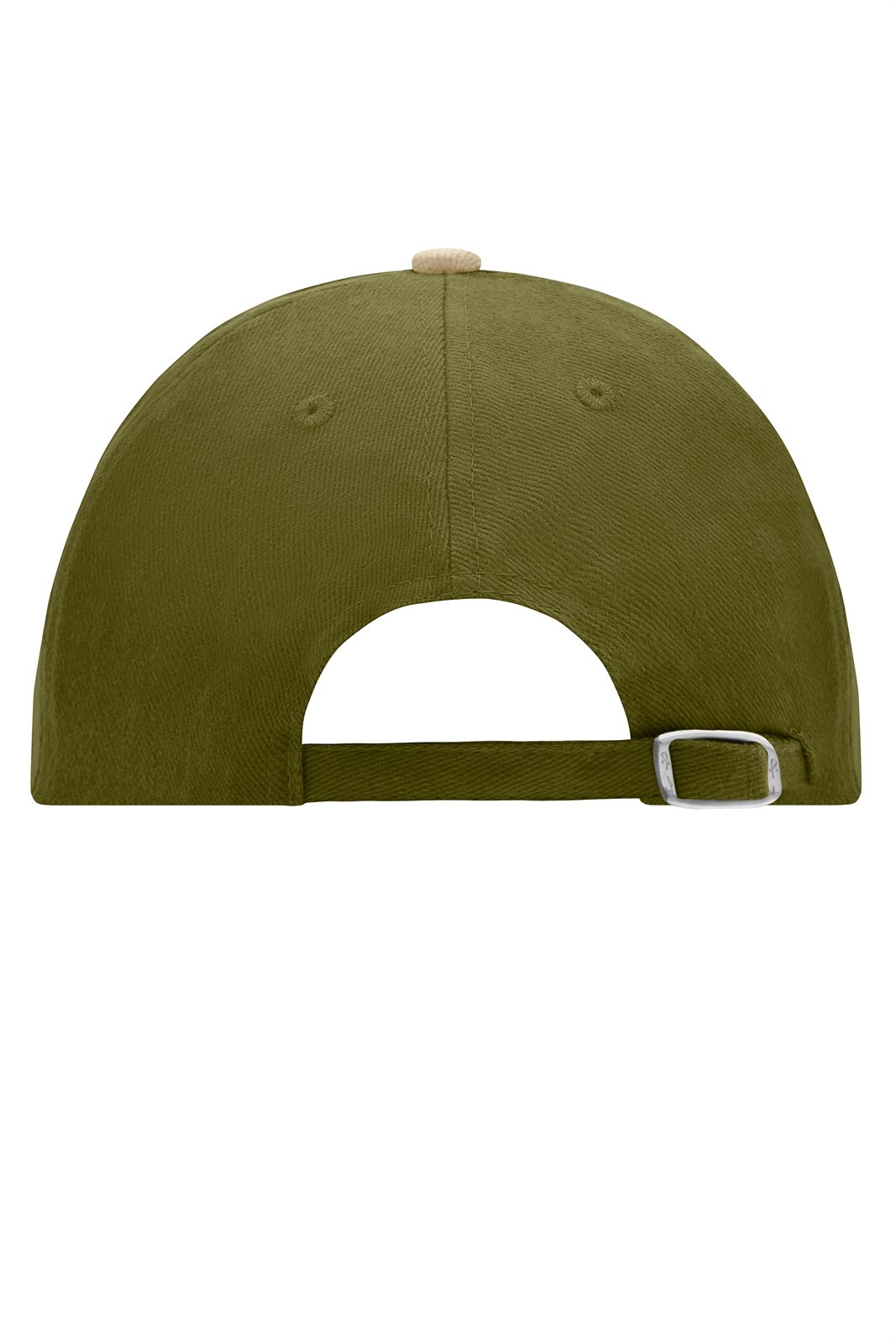 Cap Unisex Braun/Grün/Oliv – 6 Panel Raver Cap, Detailansicht