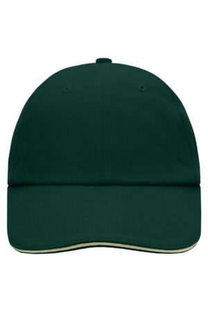 Cap Unisex Schwarz/Braun – 6 Panel Raver Sandwich Cap