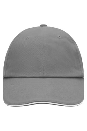Cap Unisex Schwarz/Braun – 6 Panel Raver Sandwich Cap