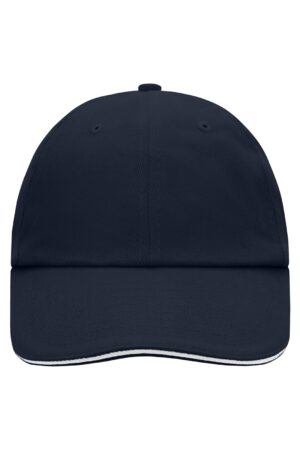 Cap Unisex Schwarz/Braun – 6 Panel Raver Sandwich Cap