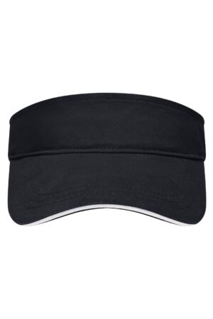 Sunvisor Unisex Weiß/Schwarz – Sandwich Sunvisor