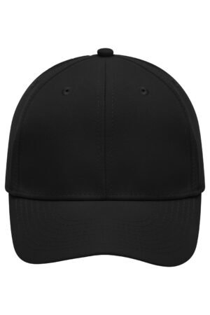 Cap Unisex Schwarz – 6 Panel Polyester Peach Cap