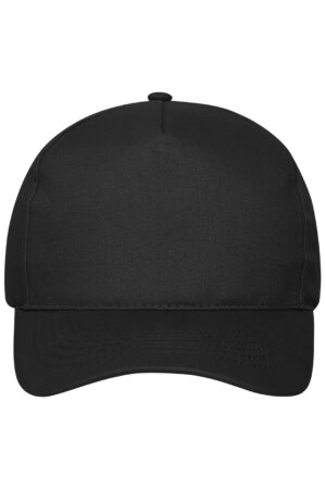 Cap Unisex Schwarz – 5 Panel Cap Organic Cotton
