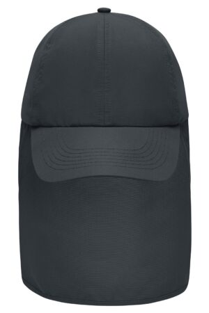 Cap Unisex Schwarz – 6 Panel Cap with Neck Guard