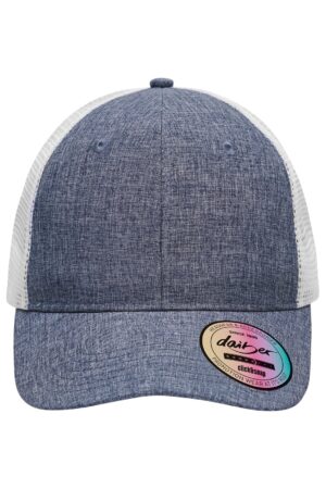Cap Unisex Braun/Schwarz – 6 Panel Mesh Cap Melange