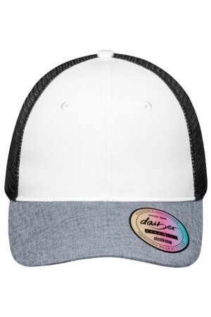 Cap Unisex Braun/Schwarz – 6 Panel Mesh Cap Melange