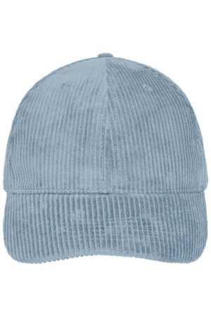 Cap Unisex Schwarz – 6 Panel Corduroy Cap Organic Cotton