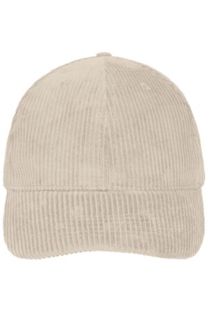 Cap Unisex Schwarz – 6 Panel Corduroy Cap Organic Cotton