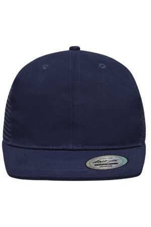 Cap Unisex Schwarz – 6 Panel Flat Peak Cap