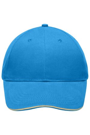 Cap Unisex Schwarz/Braun – Light Brushed Sandwich Cap