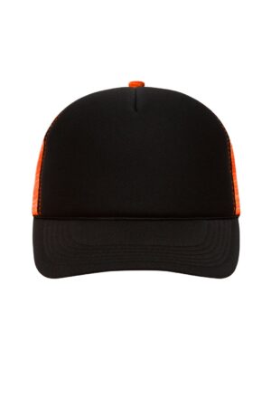 Cap Unisex Schwarz – 5 Panel Retro Mesh Cap