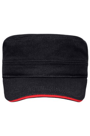 Cap Unisex Schwarz/Grau – Military Sandwich Cap
