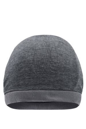 Mütze Unisex Schwarz/Grau – Heather Summer Beanie