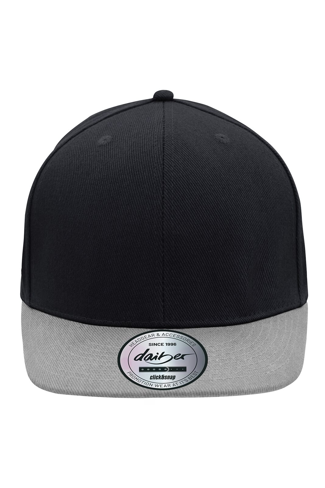 Cap Unisex Schwarz/Grau – 6 Panel Pro Cap Style