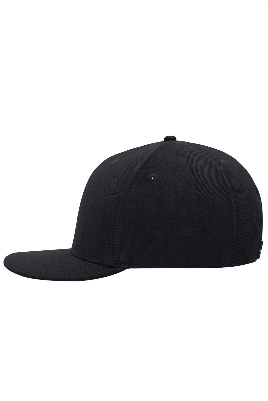 Cap Unisex Schwarz – 6 Panel Pro Cap Style, Detailansicht