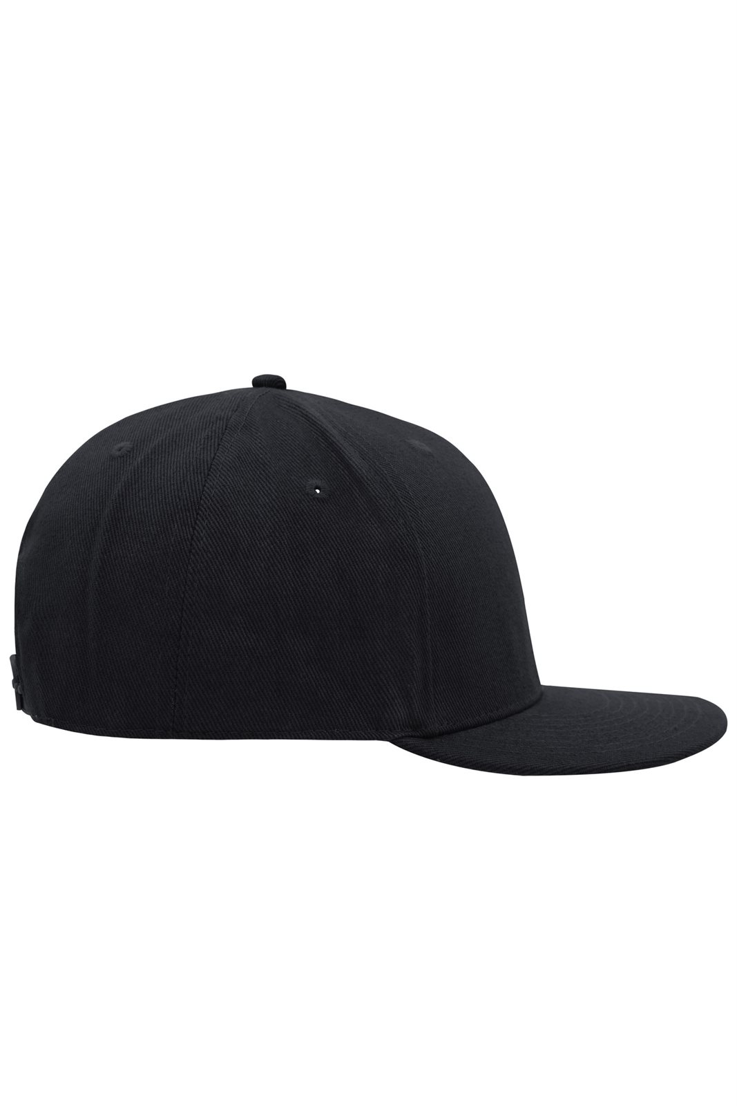 Cap Unisex Schwarz – 6 Panel Pro Cap Style, Detailansicht