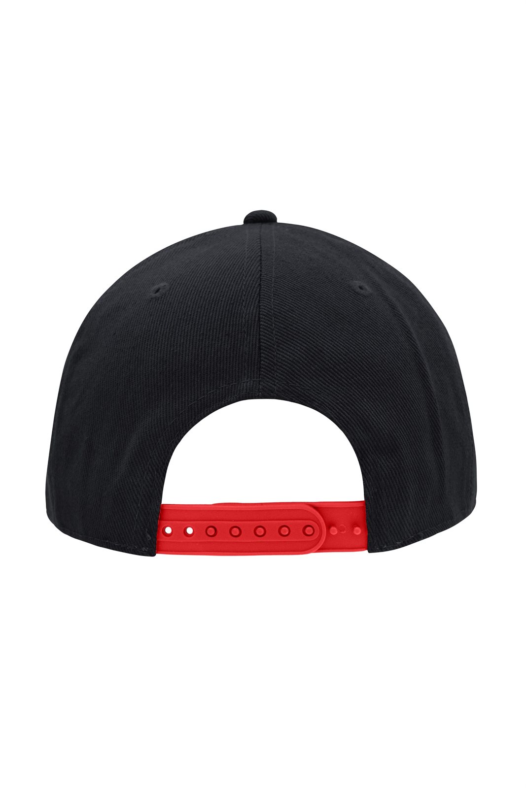 Cap Unisex Schwarz/Rot – 6 Panel Pro Cap Style, Detailansicht