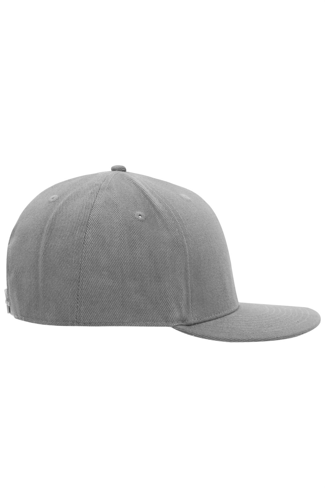 Cap Unisex Grau – 6 Panel Pro Cap Style, Detailansicht