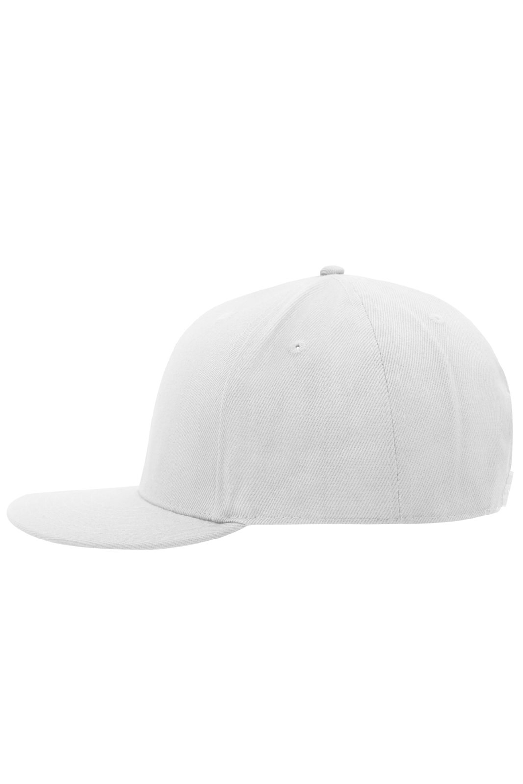Cap Unisex Weiß – 6 Panel Pro Cap Style, Detailansicht