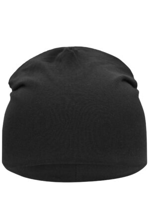 Mütze Unisex Schwarz – Jersey Beanie