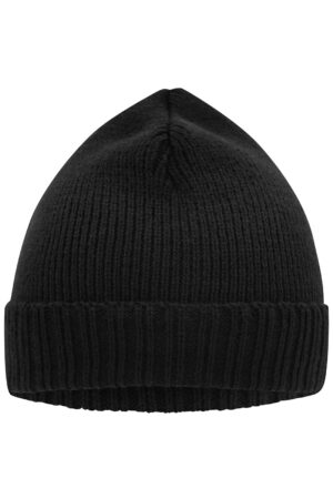 Mütze Unisex Schwarz – Basic Knitted Beanie