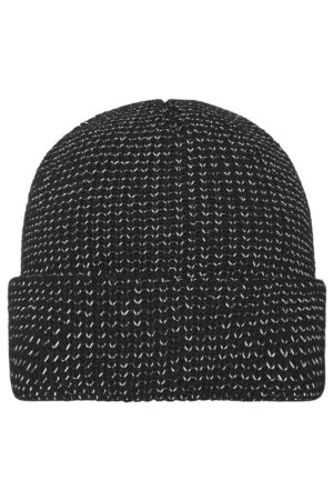 Mütze Unisex Schwarz – Reflective Winter Beanie