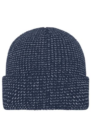 Mütze Unisex Schwarz – Reflective Winter Beanie