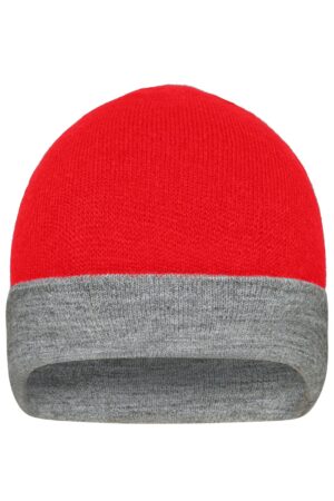 Mütze Unisex Schwarz/Grau – Reversible Beanie