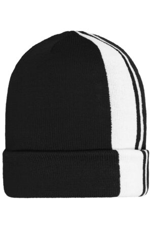 Mütze Unisex Weiß/Schwarz – Winter Beanie