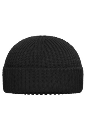 Mütze Unisex Schwarz – Fisherman Beanie