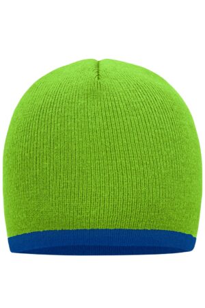 Mütze Unisex Schwarz/Orange – Beanie with Contrasting Border