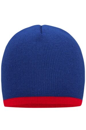 Mütze Unisex Schwarz/Orange – Beanie with Contrasting Border