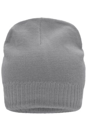 Mütze Unisex Schwarz – Knitted Beanie with Fleece Inset