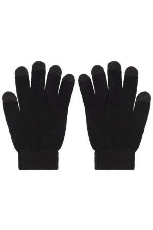 Handschuhe Unisex Schwarz – Touch-Screen Knitted Gloves