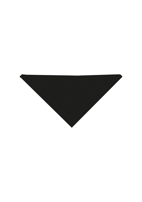 Halstuch Unisex Schwarz – Halstuch, Detailansicht