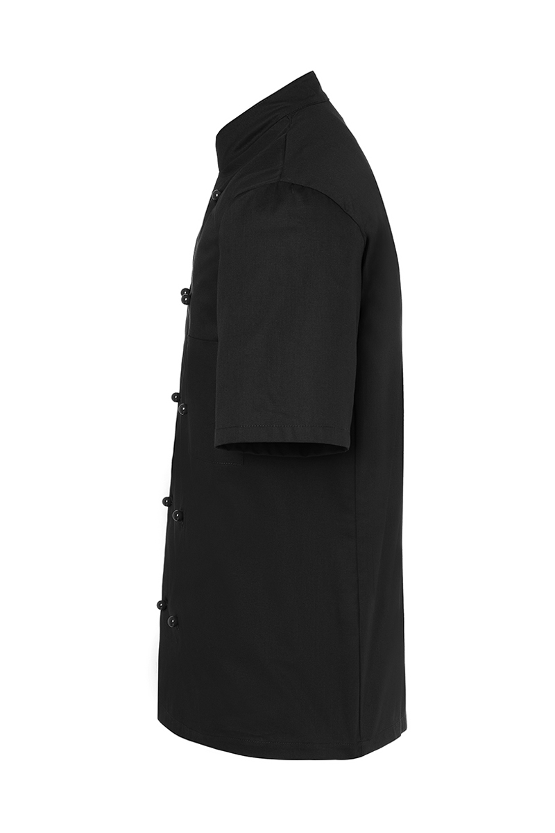Kochjacke Herren Schwarz – Kochjacke Lennert, Detailansicht