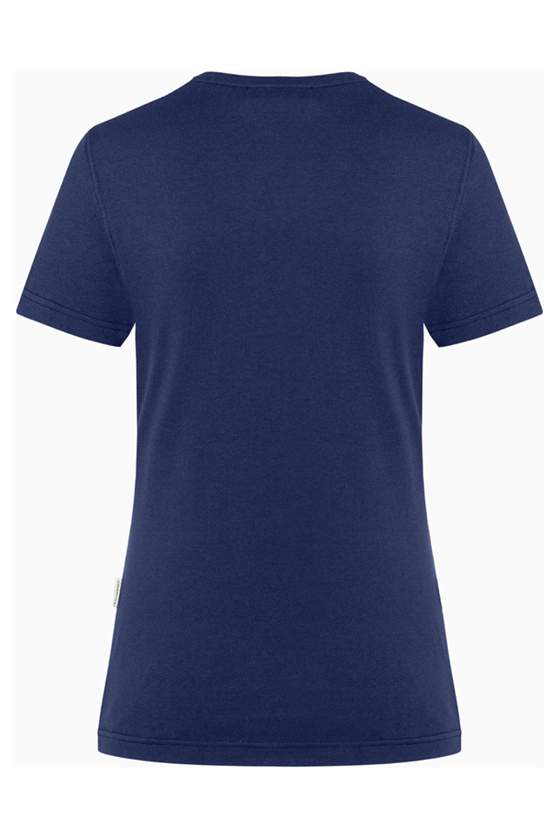 T-Shirt Damen Marine – Damen Workwear T-Shirt Casual-Flair, Detailansicht