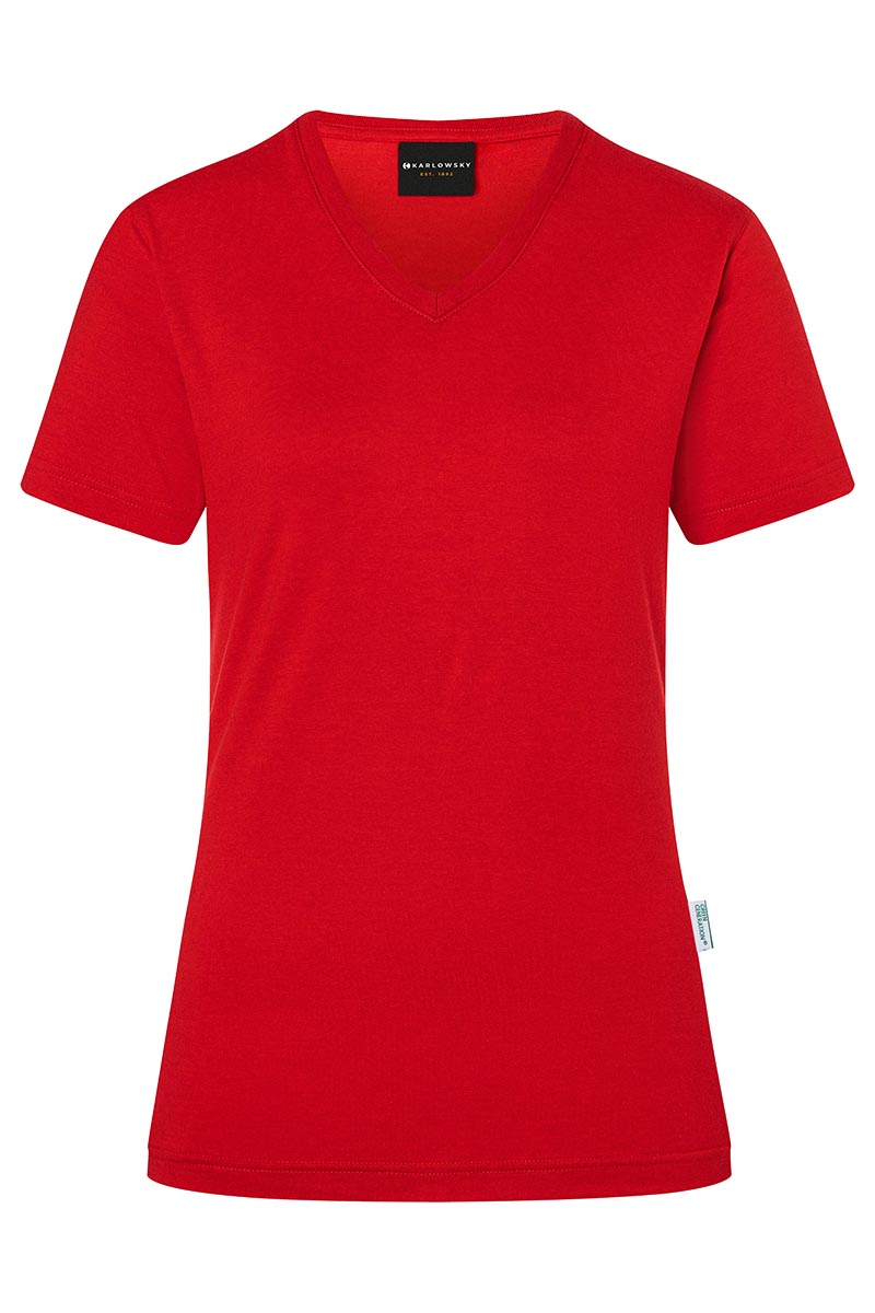 T-Shirt Damen Rot – Damen Workwear T-Shirt Casual-Flair