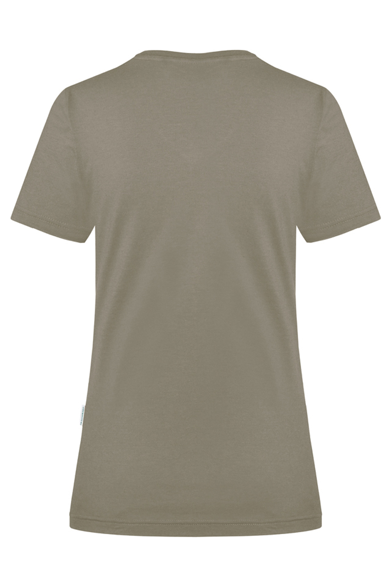 T-Shirt Damen Salbei – Damen Workwear T-Shirt Casual-Flair, Detailansicht
