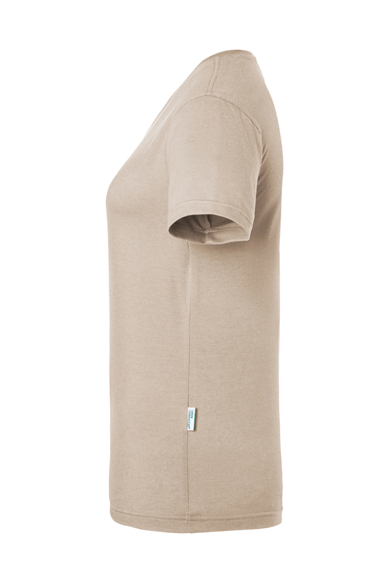 T-Shirt Damen Sand – Damen Workwear T-Shirt Casual-Flair, Detailansicht