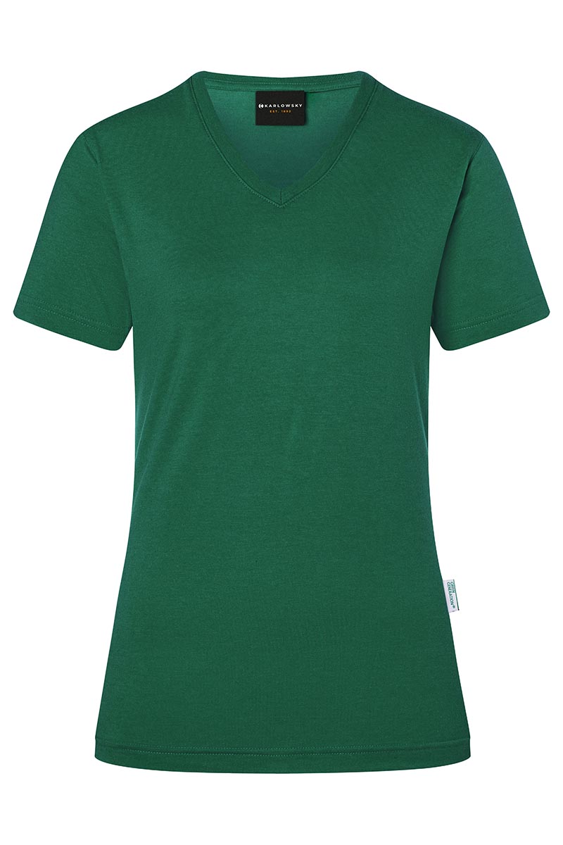 T-Shirt Damen Waldgrün – Damen Workwear T-Shirt Casual-Flair