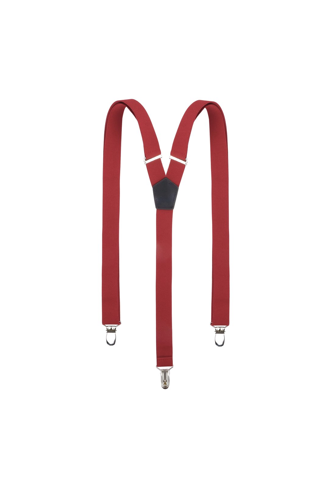Hosenträger Unisex Rubinrot – Hosenträger Classic, Detailansicht