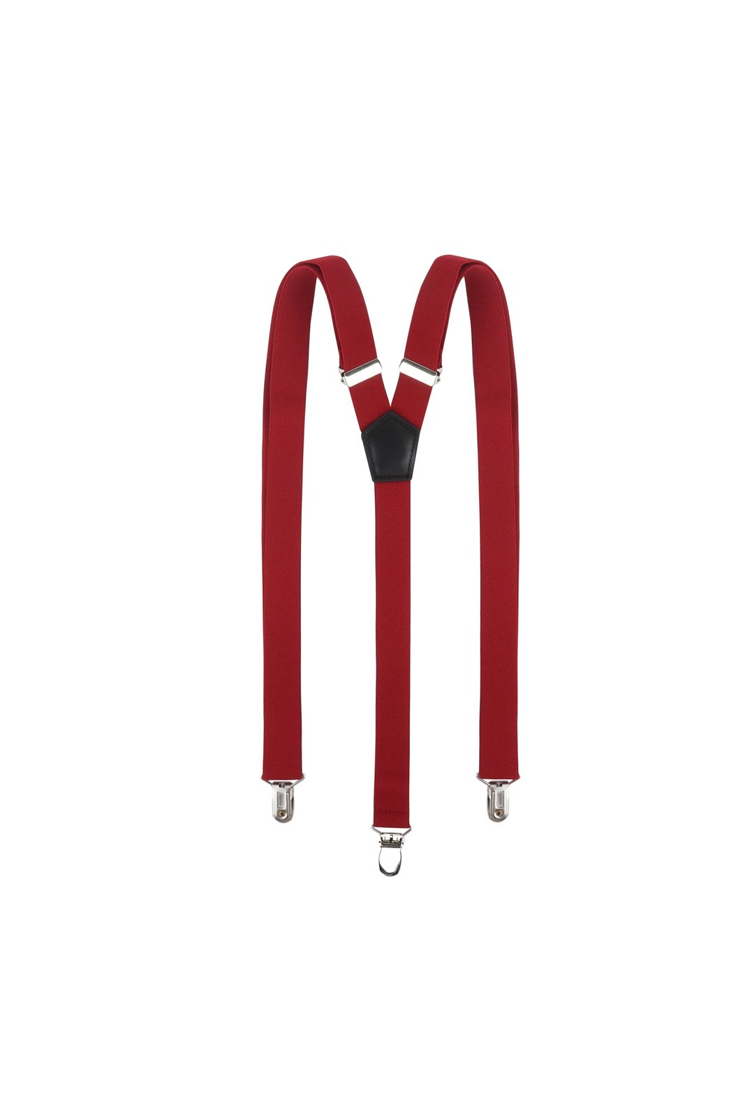 Hosenträger Unisex Rubinrot – Hosenträger Classic, Detailansicht