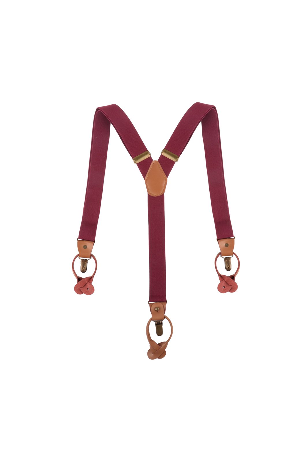 Hosenträger Unisex Aubergine – Hosenträger Urban-Classic, Detailansicht