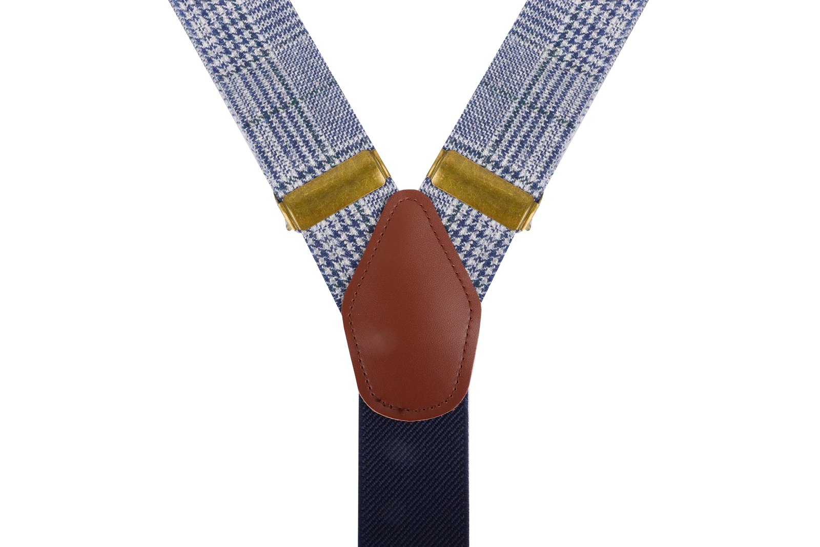 Hosenträger Unisex Marine – Hosenträger Urban-Glencheck, Detailansicht